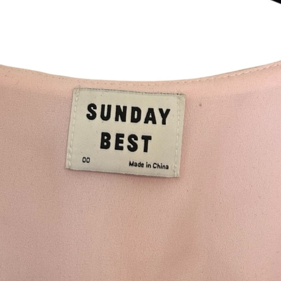 Aritzia Sunday Best Savoy Wrap Dress- Pink- Size 00 - Picture 7 of 10
